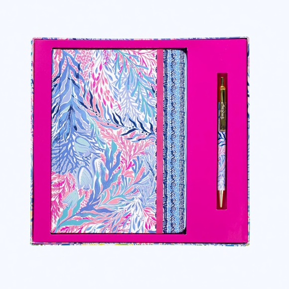 Lilly Pulitzer Accessories - NWT Lilly Pulitzer Kaleidoscope Coral Journal/Pen